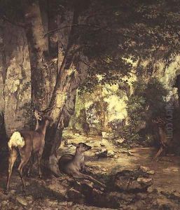 La Remise des Chevreuils (detail)