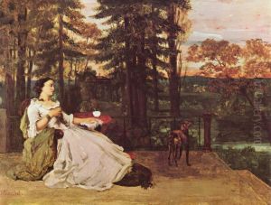 Woman of Frankfurt, 1858 by Gustave Courbet