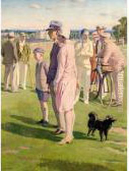 Saturday Afternoon, The Cricket Match On Blackheath - view 1