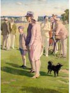 Saturday Afternoon, The Cricket Match On Blackheath