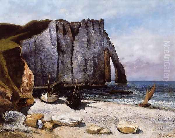 The Cliff at Etretat, the Porte d'Avale - view 1