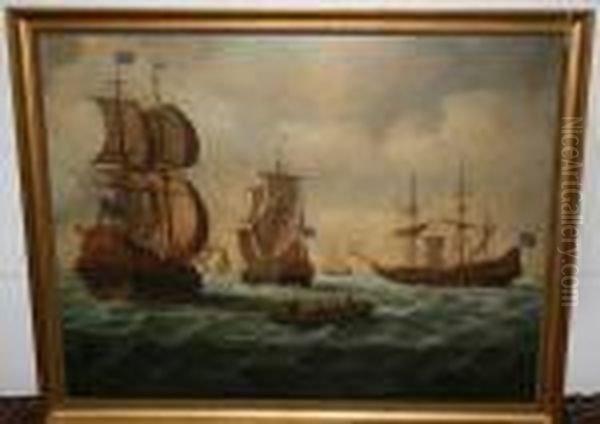 English Man O'war Gathering In The Channel - view 1