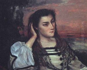 Portrait of Gabrielle Borreau (or The Dreamer) by Gustave Courbet