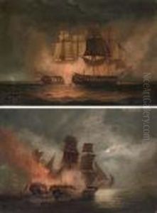 Two Classic Napoleonic Frigate Actions by Robert Dodd