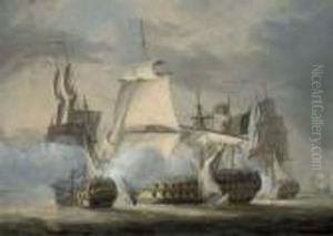 The Capture Of The Guillaume Tell, 31 by Robert Dodd