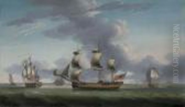 A Merchantman In Three Postions Of The East Anglican Town Of Harwich - view 1