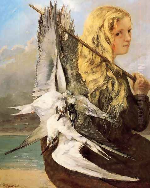 Girl with Seagulls, Trouville - view 1