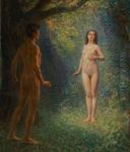Adam And Eve by Heinrich Dohm