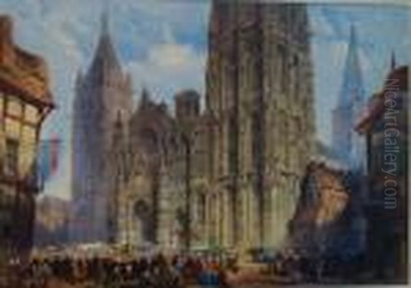 West Front Rouen Cathedral - view 1