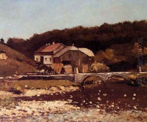 La Ferme De Bonnevaux by Gustave Courbet