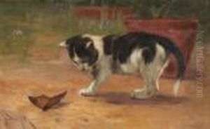 A Curious Kitten by John Henry Dolph
