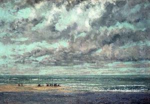 Marine--Les Equilleurs by Gustave Courbet
