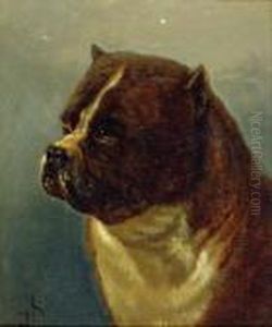 Portrait Of A Bullmastiff by John Henry Dolph