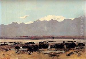 Seascape Near Trouville by Gustave Courbet