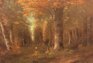 La Fôret En Automne (Forest in Autumn) by Gustave Courbet