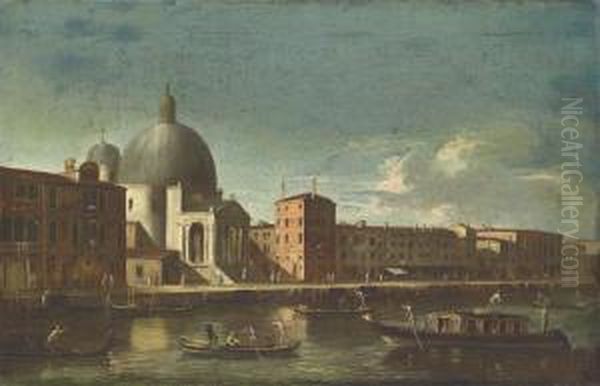 The Grand Canal, Venice, With San Simeone Piccolo, Lookingwest - view 1