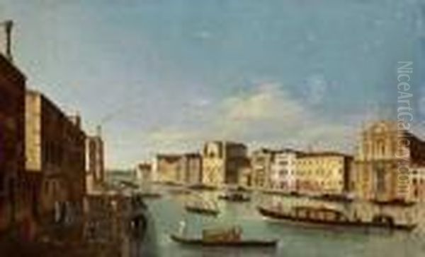 Le Grand Canal A Venise A Hauteur Des Scalzi Et De San Simeone Minore - view 1