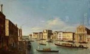 Le Grand Canal A Venise A Hauteur Des Scalzi Et De San Simeone Minore by Apollonio Domenichini
