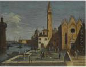 Venice, A View Of The Grand
Canal From Santa Maria Della Carita Tothe Bacino Di San Marco by Apollonio Domenichini