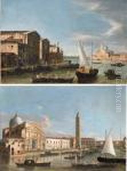 San Giorgio Maggiore, Venice, 
From The Canale Della Giudecca; The Church Of San Pietro Di Castello, 
Venice - view 1