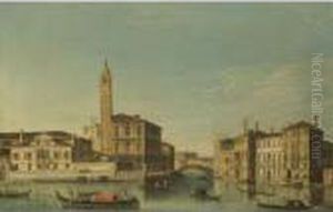 Venice, A View Of San Geremia And The Entrance To The Cannaregio