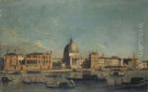 Venezia, Il Canal Grande A San Simeone Piccolo Con Dignitari