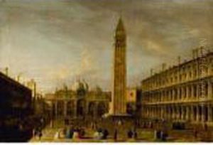 Venice, The Piazza San Marco by Apollonio Domenichini