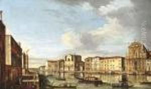 The Grand Canal, Venice, With The Churches Of The Scalzi The Grand Canal, Venice, With The Churches Of The Scalzi