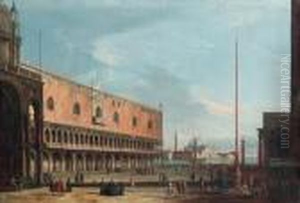 Venice: The Piazzetta And The
Doge's Palace Looking South Towardsthe Church Of San Giorgio Maggiore - view 1