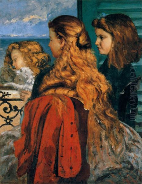Three English Girls at a Window - view 1