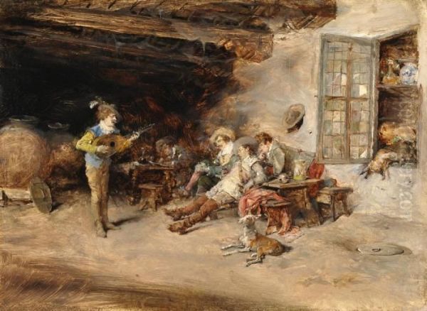 "escena De Taberna Con Mosqueteros". - view 1