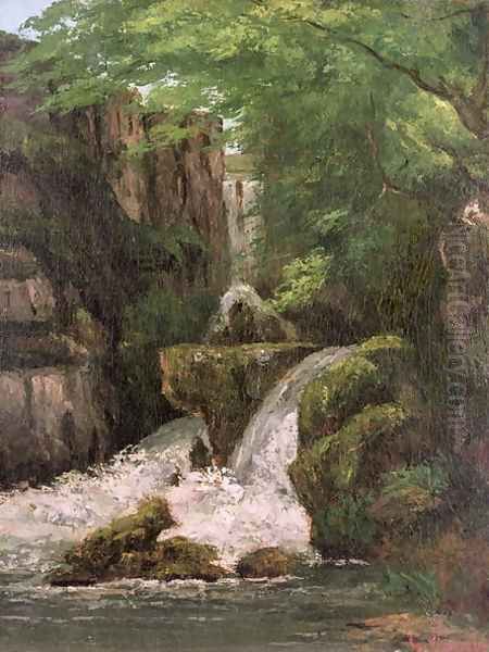 Waterfall in the Ornans Rocks - view 1