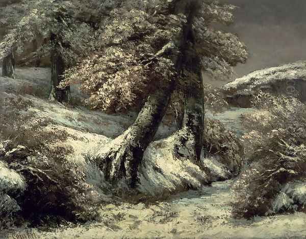 Trees in the Snow, c.1865 - view 1