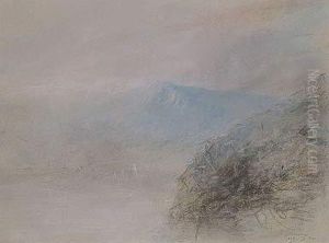 Paisaje Montanoso Con Niebla by Francisco Domingo Marques