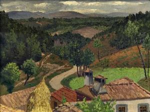 Paisagem Com Casas by Jose Domingos Alvarez
