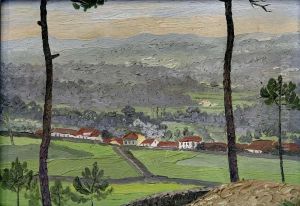 Paisagem Com Casas by Jose Domingos Alvarez