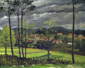 Paisagem Com Casas by Jose Domingos Alvarez