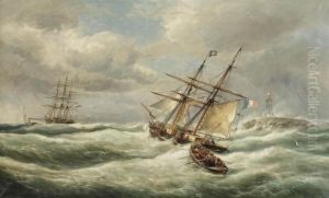 'temps Orageux, L'entree Du Port L'ijmuiden' 'temps Orageux, L'entree Du Port L'ijmuiden'
