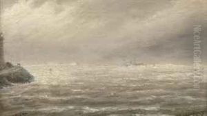 The Steamer Herzog Near Ijmuiden In Stormy Weather The Steamer Herzog Near Ijmuiden In Stormy Weather