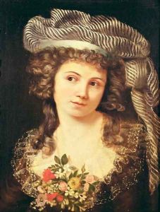 Portrait of a young woman in the style of Labille-Guiard
