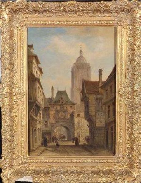 La Rue De Horloge, Rouen - view 1