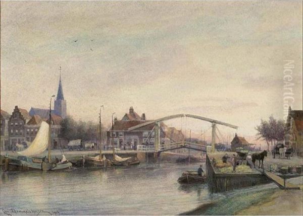 Unloading The Merchandise For The Vegetable Market In Oud Sloten, Amsterdam - view 1