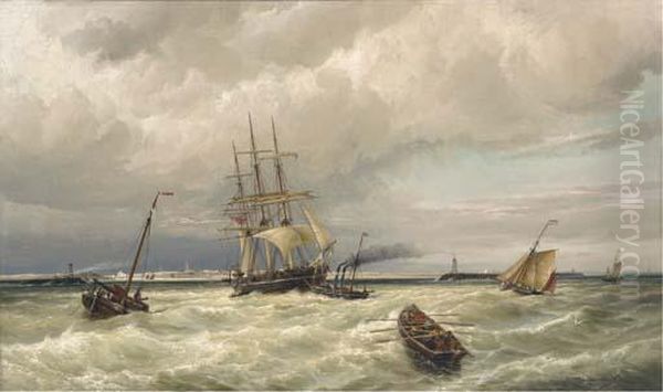 Entrance To The Harbour Of Ymuiden, New Route To Amsterdam - view 1
