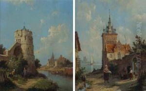 Coblentz
On The Rhine And Alvia Stins Friesland, Holland by Pieter Christiaan Cornelis Dommersen
