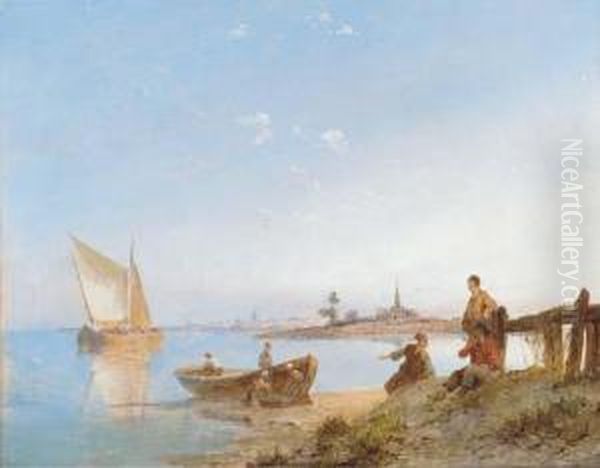 A River Scene In Holland - view 1