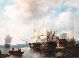 Repairing The Hull by Pieter Christiaan Cornelis Dommersen