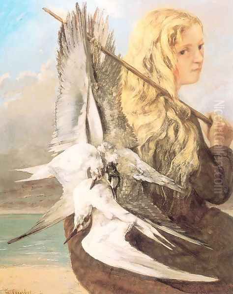 The Girl with the Seagulls, Trouville - view 1