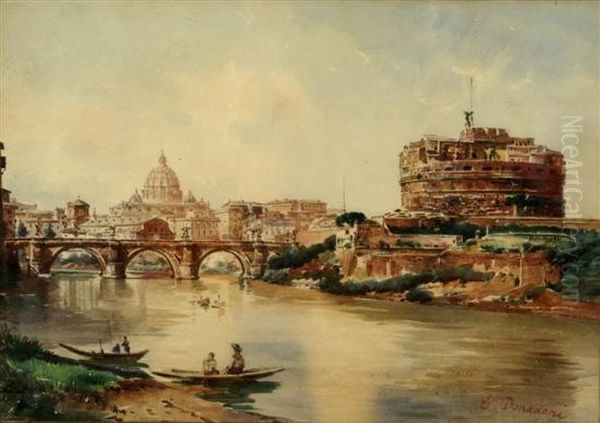 Castel Sant Angelo And The Pont Sant Angelo, Rome - view 1