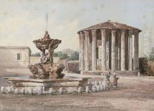The Temple Of Vesta, Rome by Stefano Donadoni