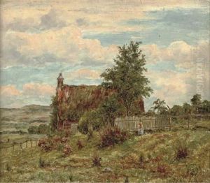 A Figure By A Croft by John Milne Donald